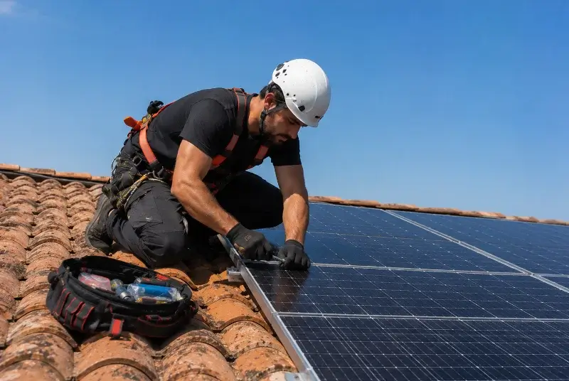Maintenance et monitoring de panneaux solaires à Chéreng