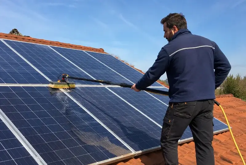 Nettoyage et entretien de panneaux solaires à Chéreng