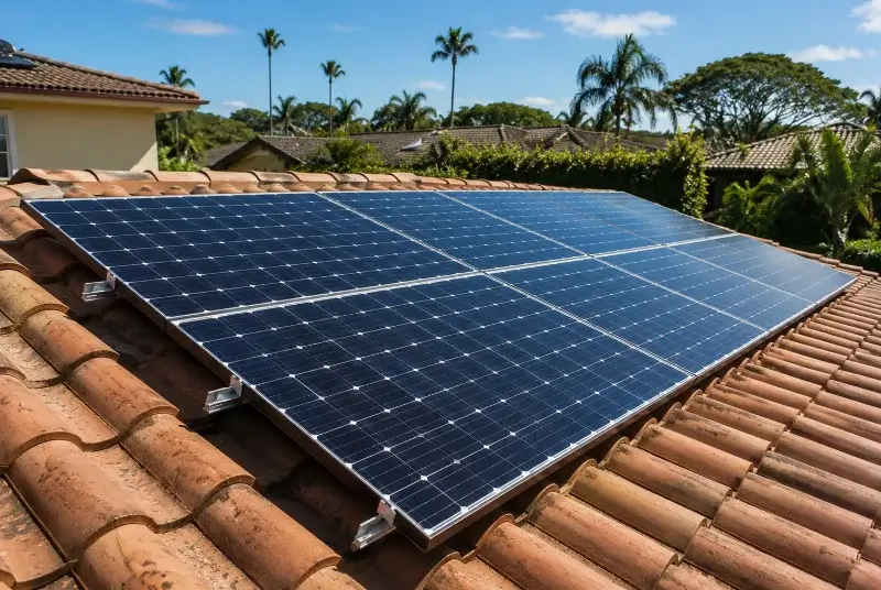 Installation de panneaux solaires à Chéreng